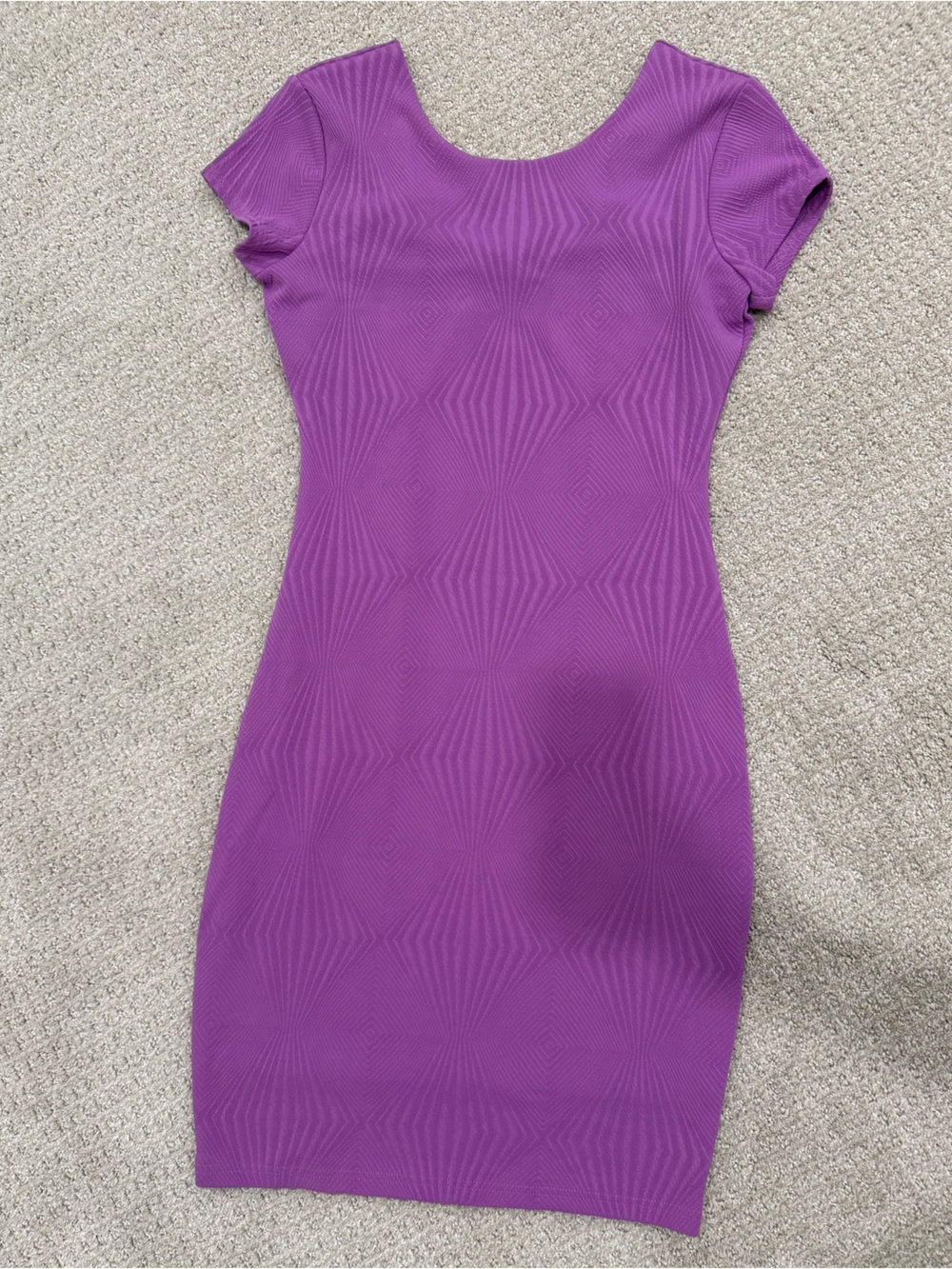 Gianni Bini Bright Lilac Textured Midi Dress